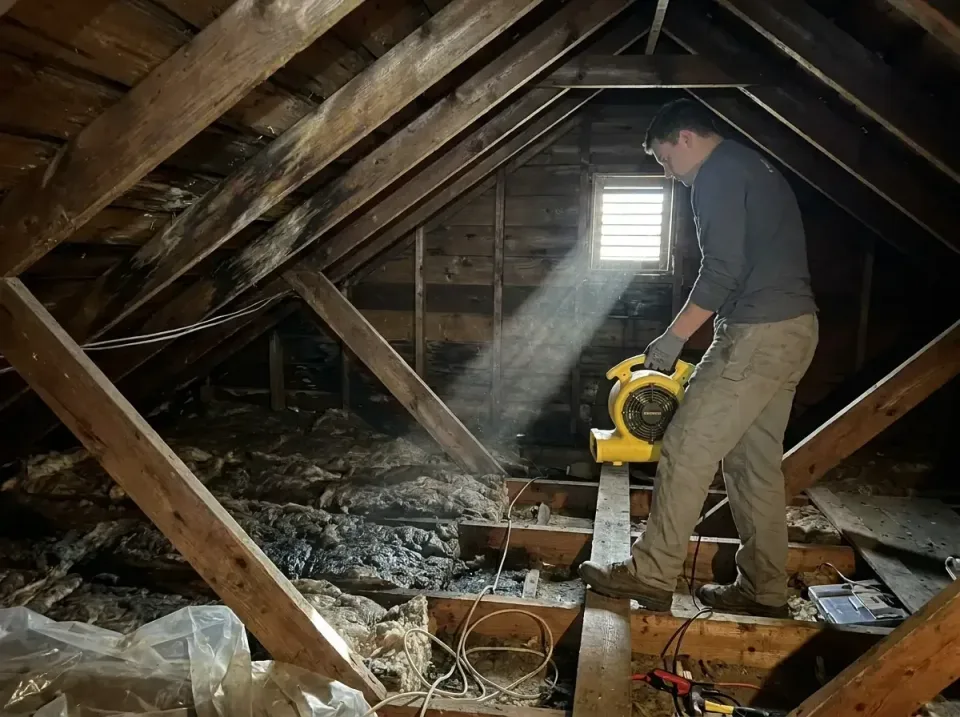 attic-water-damage-drying-proc-007 — frequently asked questions, Emergency Water Extraction & 24/7 Flood Response in Medical…